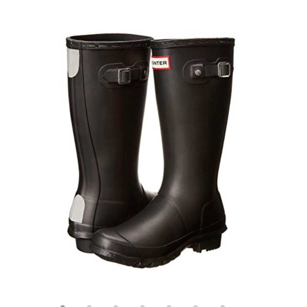 Black hunter rain boots